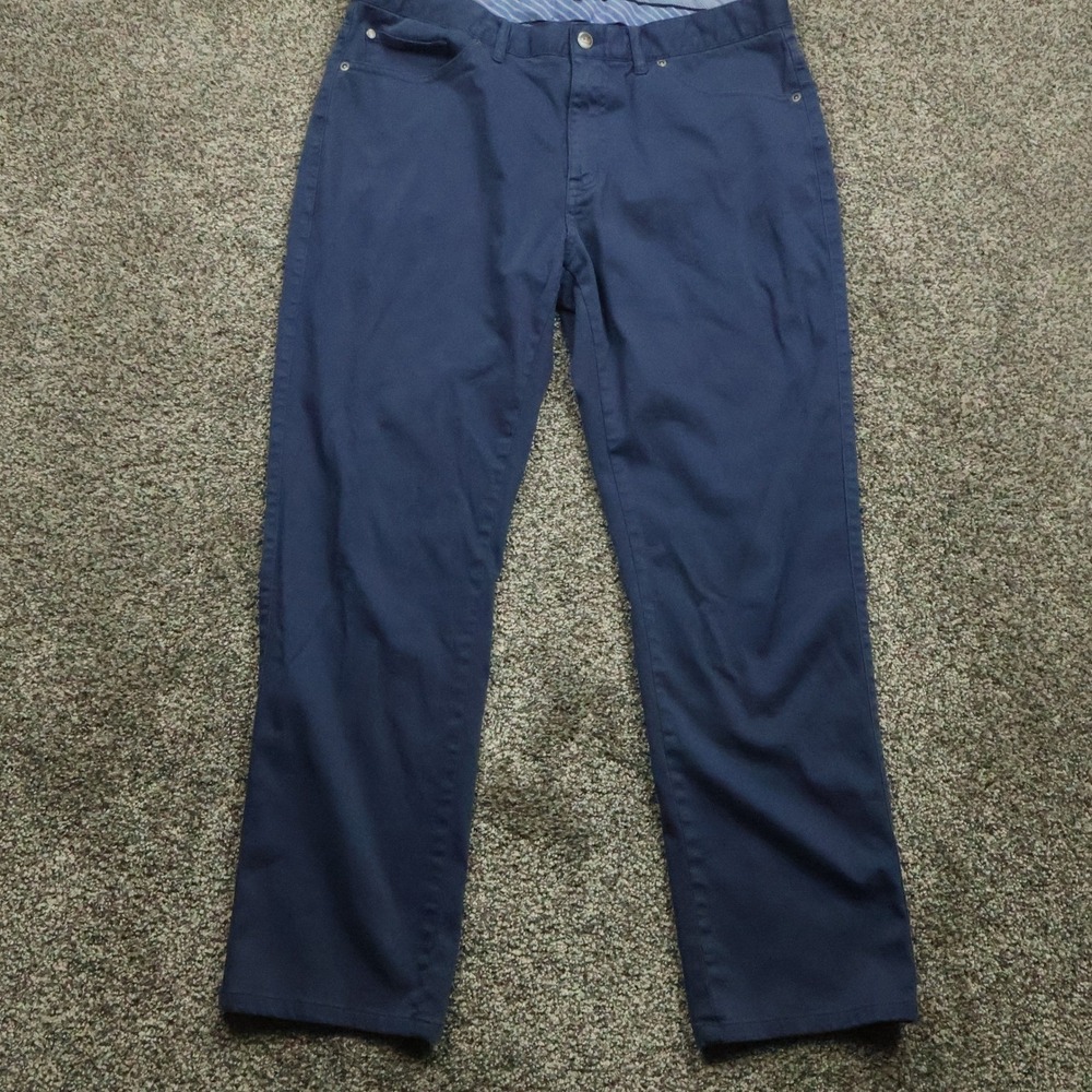 Peter Millar Pants Men's 34X28  Blue EB66 Performance Golf Chinos